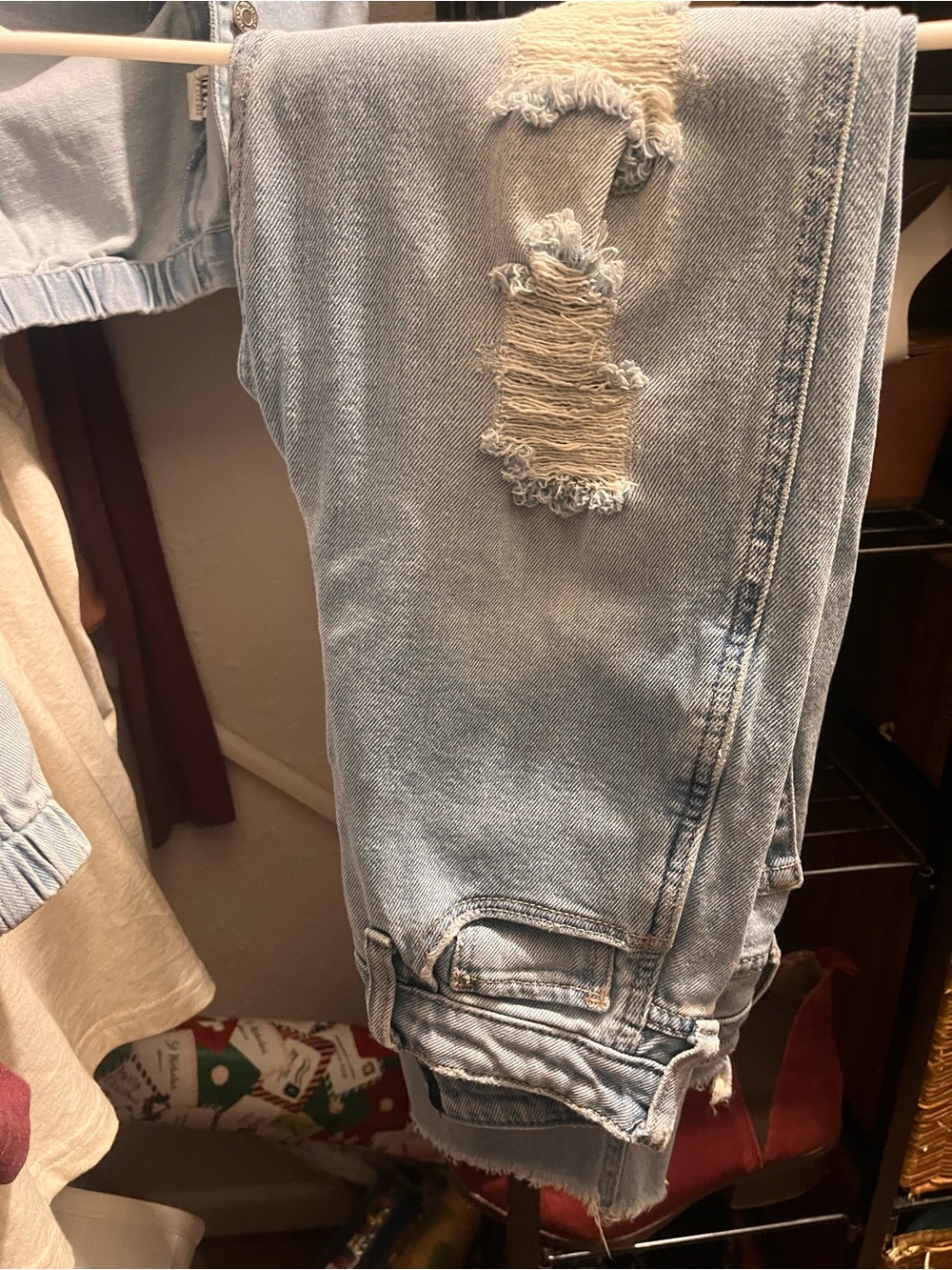 Hollister ultra high waisted mom jean